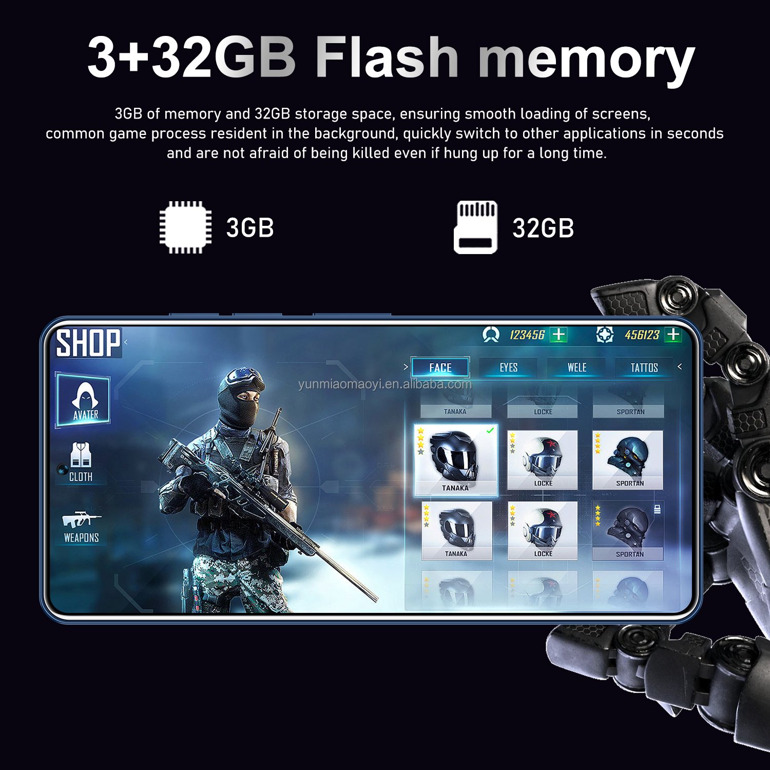 High Quality Global Version 4G GT 10 PRO Android 10 Celular 3GB+32GB Cellphone 6.7inch Smartphone Mobile Phone